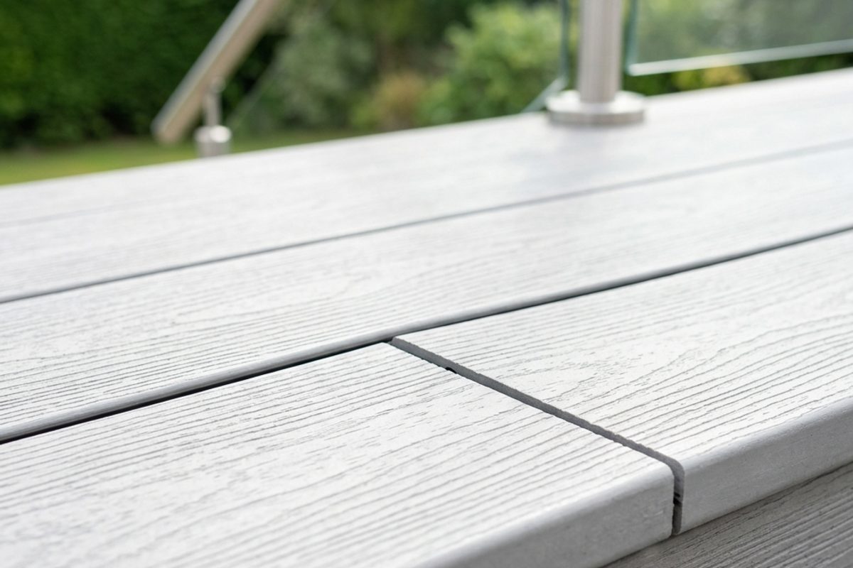 Deck refinishing before and after with restored wood surface