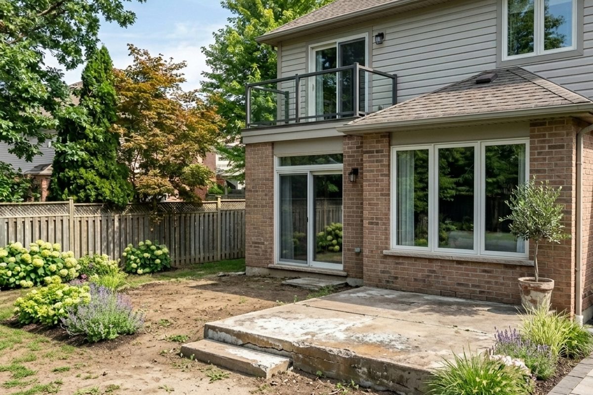 Deck repair and refresh before and after in Atlanta